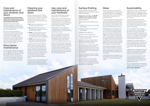 Our Care & maintenance brochure